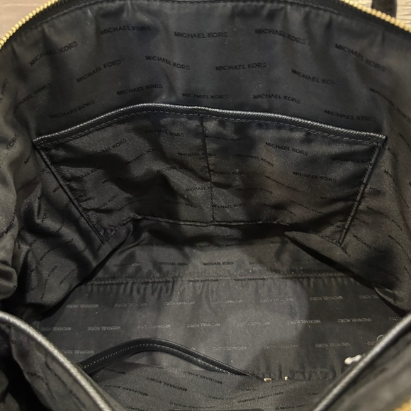 Michael Kors Maddie Medium Black Crossgrain Leather Tote – Gently Used - Picture 7 of 14